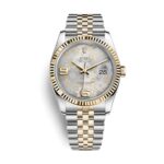 Rolex Datejust 116233 Floral Bezel Steel And Yellow Gold Fluted Bezel Jubilee Bracelet Watch