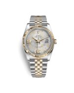 Rolex Datejust 116233 Floral Bezel Steel And Yellow Gold Fluted Bezel Jubilee Bracelet Watch