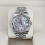 Rolex Datejust 116234 Steel & White Gold Jubilee 36mm Silver Roman Dial Watch - Image 2