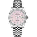 Rolex Datejust 36mm 116244-0013 Pink Mother-of-Pearl Dial Jubilee Bracelet