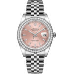 Rolex Datejust 36mm 116244-0050 Pink Dial Jubilee Bracelet