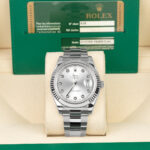 Rolex 116334 Datejust ll 41 mm Steel Silver Diamond Dial - Image 2