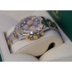 Rolex Cosmograph Daytona 116503 Black MOP Diamond Oyster Steel and Gold Mens Watch - Image 4