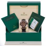 Rolex Daytona 116515LN-0004 Leather Strap Everose Gold Chocolate Dial Black Ceramic Bezel 40mm - Image 2