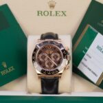Rolex Daytona 116515LN-0004 Leather Strap Everose Gold Chocolate Dial Black Ceramic Bezel 40mm - Image 3