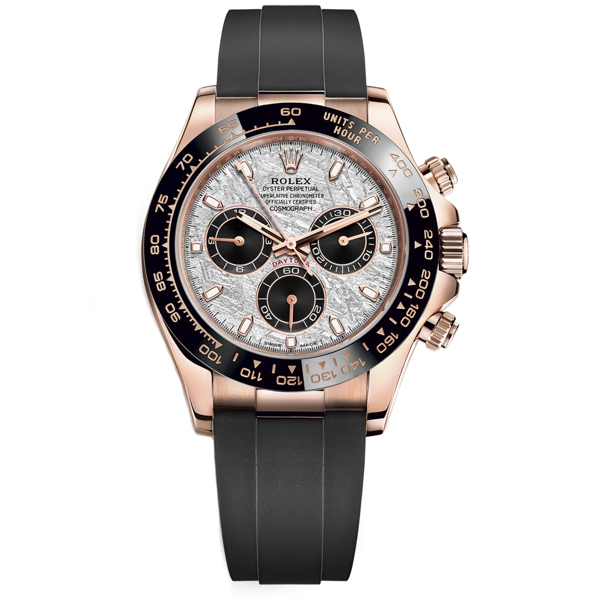Rolex-116515ln-0055.jpg Rolex Cosmograph Daytona 116515LN-0055 Meteorite Dial Oysterflex Everose Gold Mens Watch - Image 1