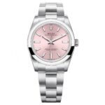 Rolex 124200-0004 Oyster Perpetual 34mm Pink Dial Oyster Stainless Steel Bracelet Watch