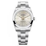 Rolex 124200-0001 Oyster Perpetual 34mm Silver Dial Oyster Stainless Steel Bracelet
