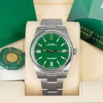 Rolex Oyster Perpetual 124300-0005 Green Index Dial & Smooth Bezel Oyster Bracelet Men’s Watch - Image 3