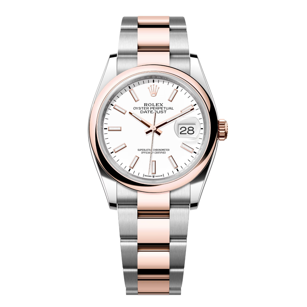 Rolex-126201-0018-white-domed-oyster.jpg Rolex Datejust 126201-0018 White 36mm Dial Oyster Bracelet Watch - Image 1