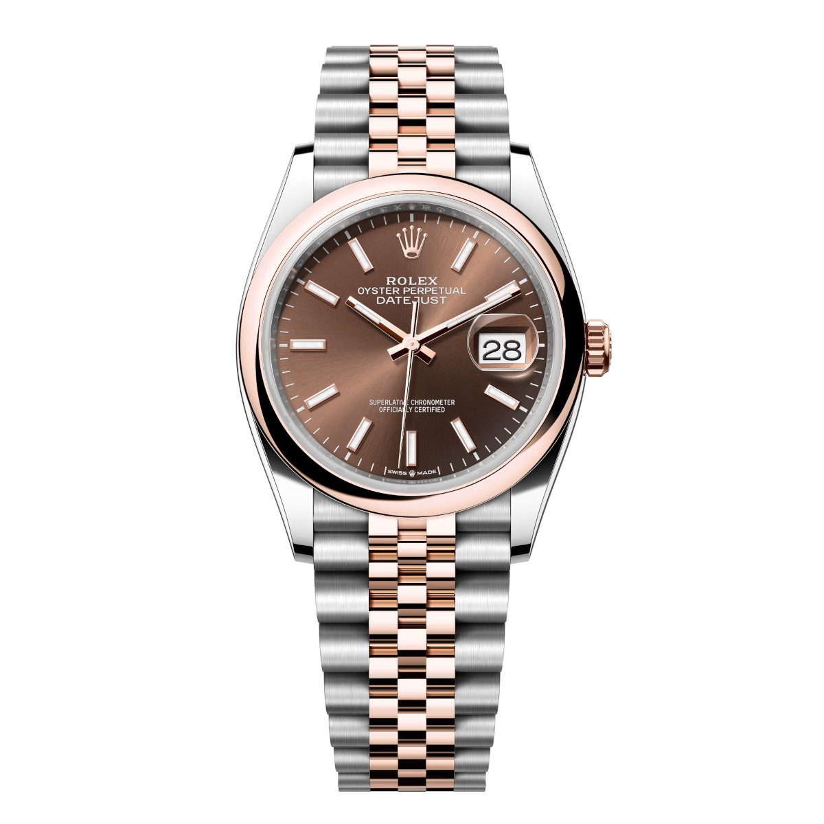Rolex-126201-0043-chocolate-domed-jubilee.jpg Rolex Datejust 126201-0043 Chocolate 36mm Dial Jubilee Bracelet Watch - Image 1
