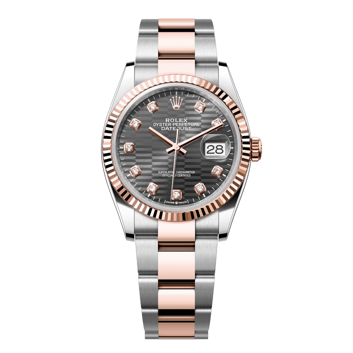 Rolex-126231-0042-slatefluteddiamond-fluted-oyster.jpg Rolex Datejust 126231-0042 Slate Fluted Motif Dial 36mm Oyster Bracelet - Image 1