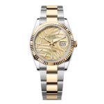 Rolex Datejust 126233-0038 Golden Palm Motif 36mm Dial Oyster Bracelet Watch