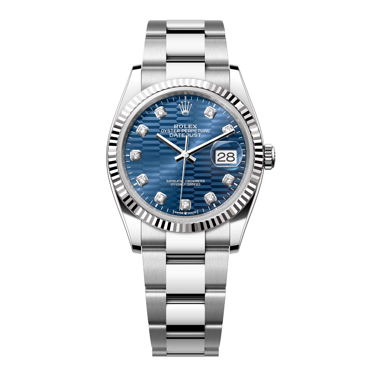 Rolex-126234-0058-bluefluted-fluted-oyster.jpg Rolex Datejust 126234-0058 Blue 36mm Dial - Image 1