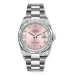 Rolex Datejust 126234-0032 Pink Roman Dial 36mm Oyster Stainless Steel