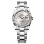 Rolex Datejust 126234-0030 Silver Roman Dial VI and IX Diamond Set 36mm Oyster Stainless Steel