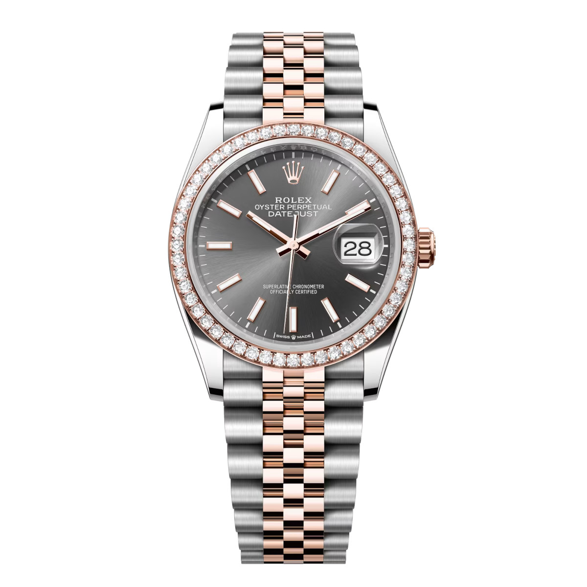 Rolex-126281rbr-0001-slate-diamondset-jubilee.jpg Rolex Datejust 126281RBR-0001 Slate Dial 36mm Jubilee Bracelet - Image 1