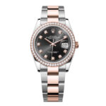 Rolex Datejust 126281RBR-0008 Bright Black Dial 36mm Oyster Bracelet