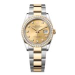 Rolex Datejust 126283RBR-0004 Champagne 36mm Dial Oyster Bracelet Watch