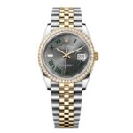 Rolex Datejust 126283RBR-0021 Wimbledon Slate 36mm Dial Jubilee Bracelet Watch