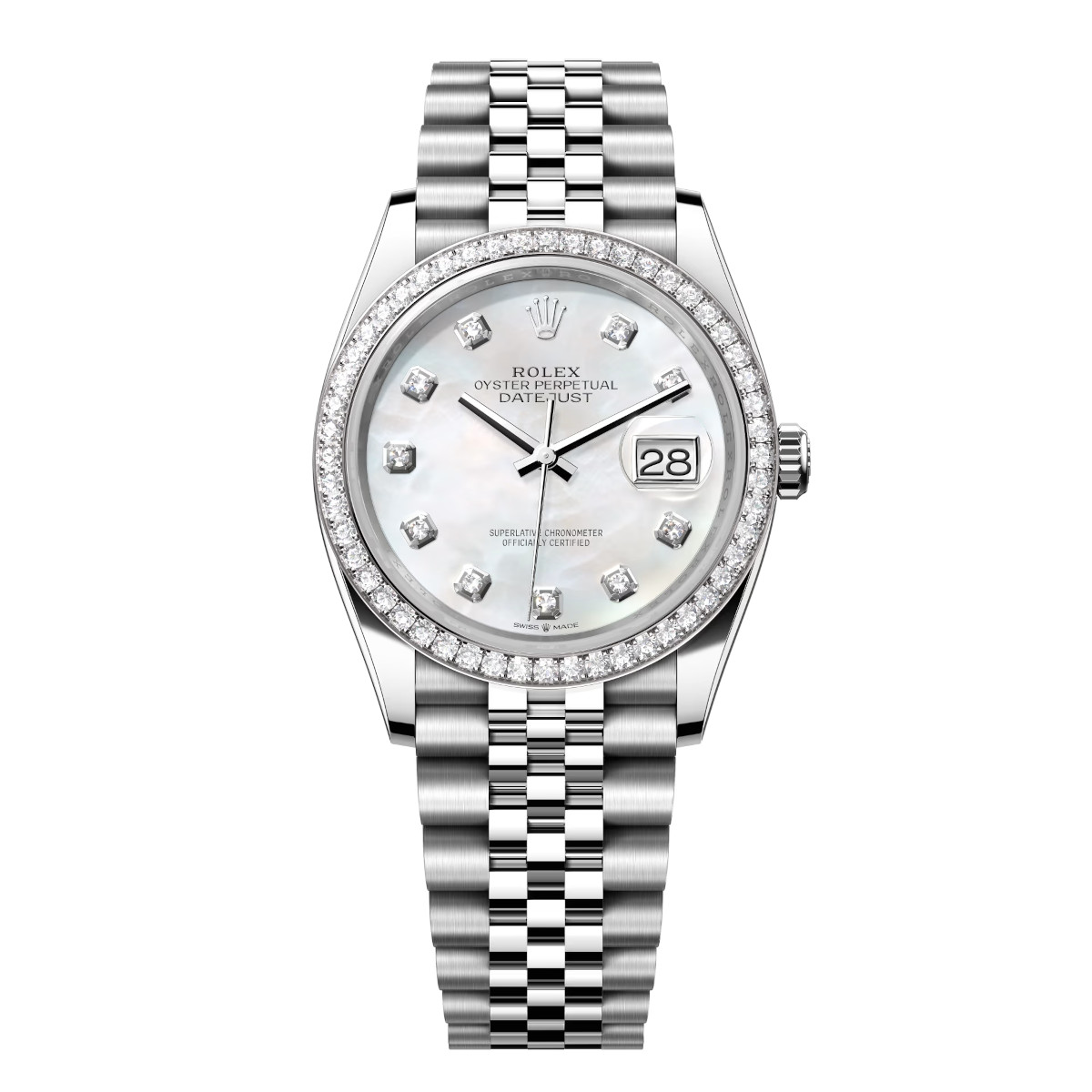 Rolex-126284rbr-0011-mop-diamondset-jubilee.jpg Rolex Datejust 126284RBR-0011 Mother-of-Pearl Dial 36mm Jubilee Bracelet - Image 1