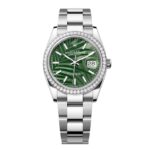 Rolex Datejust 126284RBR-0040 Olive Green Dial 36mm Oyster Bracelet