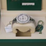 Rolex 126300 Datejust 41mm Aftermarket Mother of Pearl Diamond Dial, Diamond Bezel and Lugs Watch - Image 6