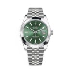 Rolex Datejust 126300-0020 Mint Green Dial Stainless Steel Jubilee Bracelet Watch