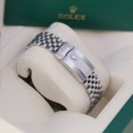 Rolex 126300 Silver Stick 41mm Dial Aftermarket Diamond Bezel - Image 6
