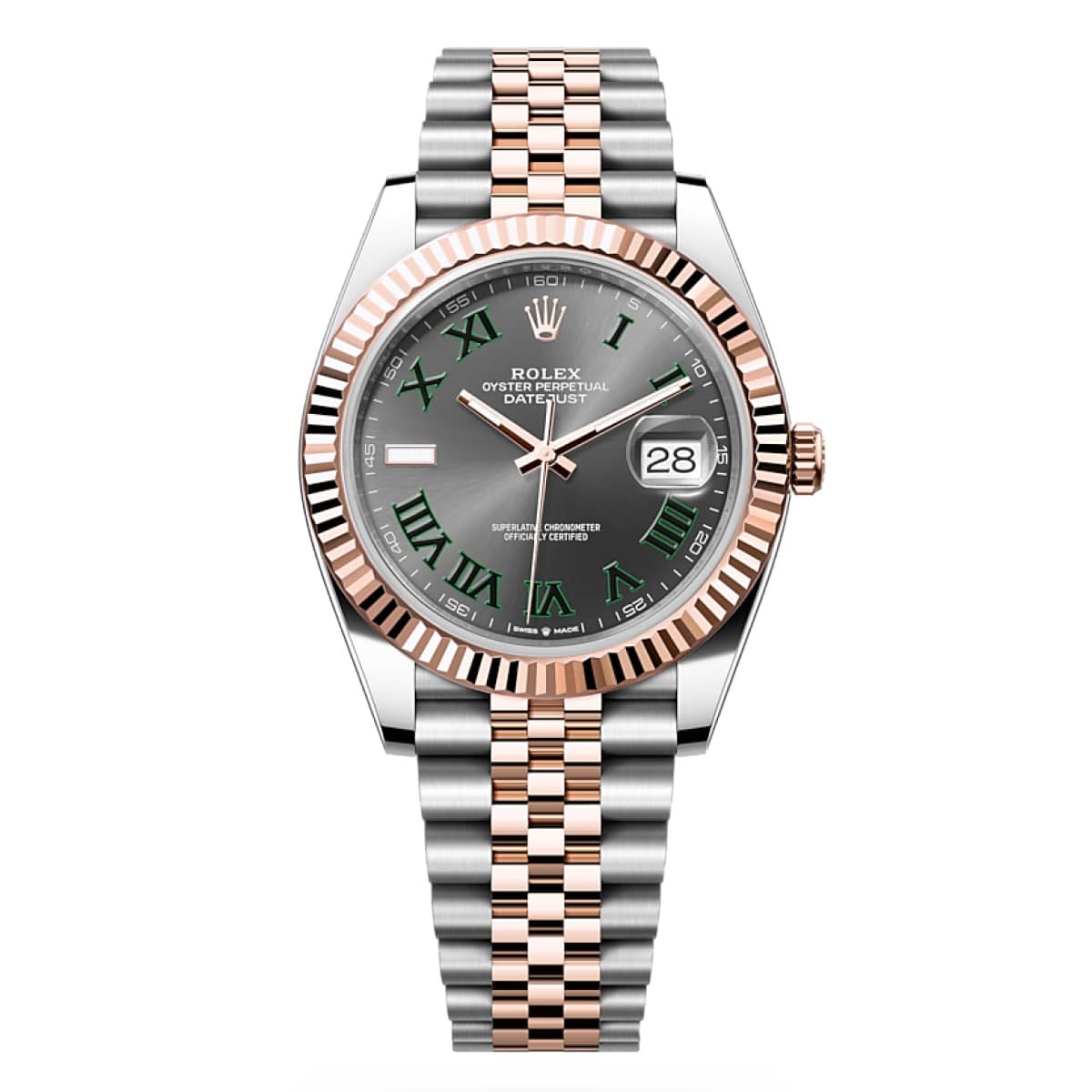 Rolex-126331-wimbledon-jubilee-stock.jpg Rolex Datejust 126331-0016 41mm Two-Tone Wimbledon Dial Jubilee Watch - Image 1
