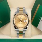 Rolex Datejust 126333-0009 Champagne Index Oyster 41mm Steel and Yellow Gold Mens Watch - Image 3
