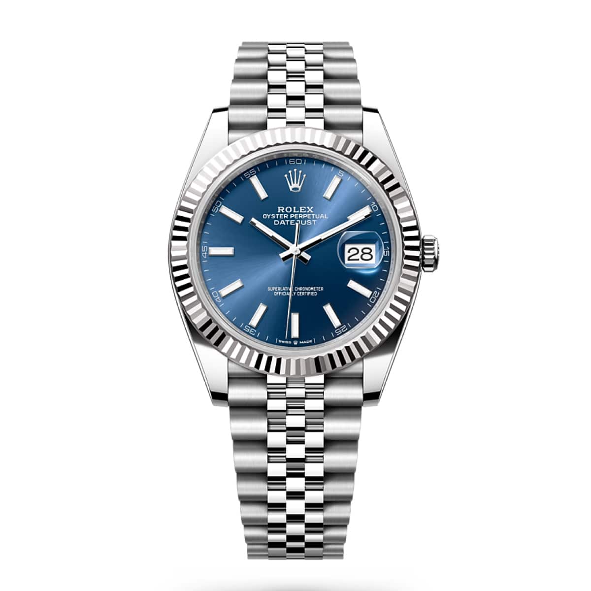 Rolex-126334-blue-stick-jub-1.jpg Rolex Datejust 126334 Blue Index Jubilee 41mm Stainless Steel - Image 1