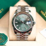 Rolex Datejust 126334-0028 Mint Green Dial Jubilee Bracelet Watch - Image 2