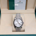 Rolex Datejust 126334-0004 Silver Index Jubilee 41mm Stainless Steel Mens Watch - Image 6