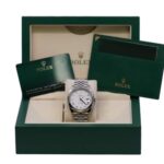 Rolex Datejust 126334-0024 White Roman Jubilee 41mm Stainless Steel Mens Watch - Image 6