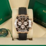 Rolex Daytona 126515LN Black Diamond 40mm Everose Gold Oysterflex Watch - Image 3