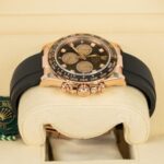 Rolex Daytona 126515LN Black Diamond 40mm Everose Gold Oysterflex Watch - Image 4