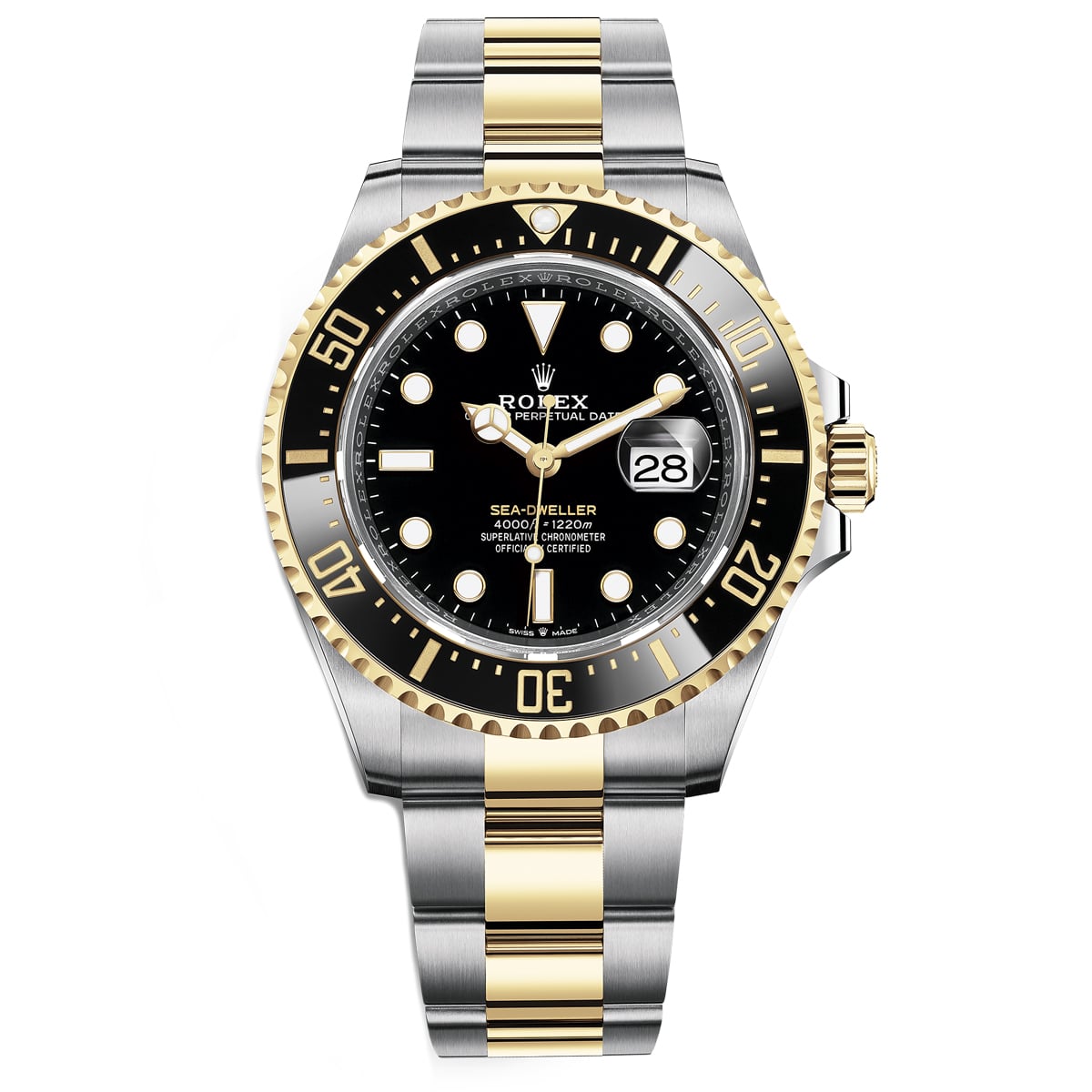 Rolex-126603-black-1.jpg Rolex Sea-Dweller 126603 Yellow Gold & Steel Men’s Watch - Image 1