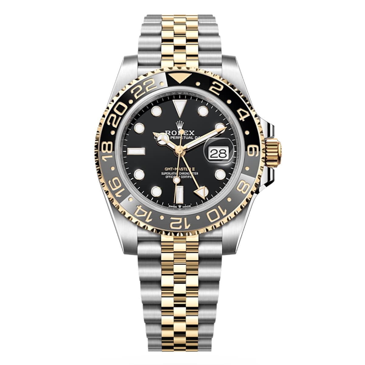 Rolex-126713grnr-1.jpg Rolex 126713GRNR GMT-Master II Black Dial Two-Tone 40mm Watch - Image 1
