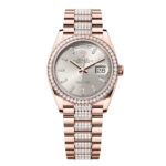 Rolex Day-Date 36mm 128345RBR-0082 Silver Dial President Bracelet