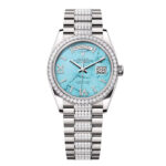 Rolex Day-Date 36mm 128349RBR-0032 Turquoise Dial President Bracelet
