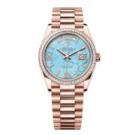 Rolex Day-Date 36mm 128395TBR-0018 Turquoise Dial President Bracelet