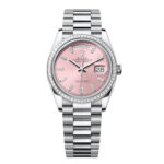 Rolex Day-Date 36mm 128396TBR-0025 Pink Dial President Bracelet