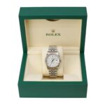 Rolex Datejust 16234 White Gold Bezel and Steel Jubilee Rolex Silver Diamond Dial 36mm Watch - Image 2