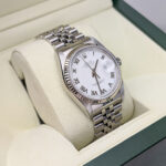 Rolex 16234 Datejust  White Roman Dial Stainless Steel Jubilee Bracelet - Image 4