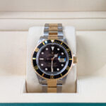Rolex Submariner 16613 Black Dial Two-Tone Oyster Steel Buckle Watch - Image 2