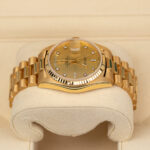 Rolex 36mm 18038 Day-Date 18K Yellow Gold Champagne Diamond Dial Watch - Image 4
