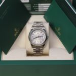 Rolex Day-Date II 218239 41mm Silver Diamond Fluted Bezel White Gold Watch - Image 2