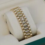 Rolex Day-Date 218348 Champagne Diamond Dial and Bezel 18kt Yellow Gold Watch - Image 5