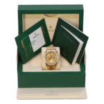 Rolex Day-Date 218348 Champagne Diamond Dial and Bezel 18kt Yellow Gold Watch - Image 6